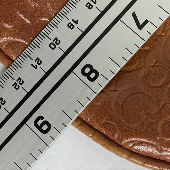 Guess Brown Leather Crossbody Bag Purse Handbag Top Zipper Bohemian 90s Y2K Boho - Picture 14 of 14